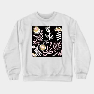 Elegance Seamless pattern with flowers Crewneck Sweatshirt